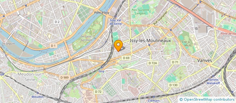 localisation de l'entreprise LES VRILLES à ISSY-LES-MOULINEAUX