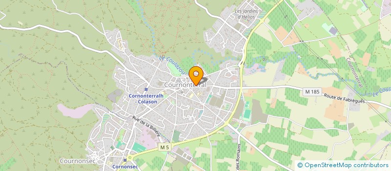 localisation de l'entreprise LES VTC DU SUD  COURNONTERRAL