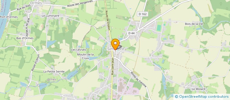 localisation de l'entreprise LES WALLABIERES DE BRESSE  SIMANDRE