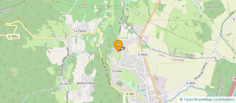 localisation de l'entreprise LES WAMPS EN PIRE  CHAPAREILLAN