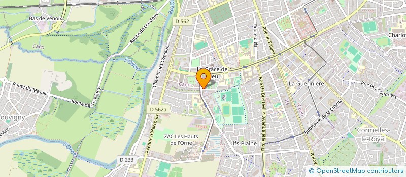 localisation de l'entreprise LES WEBINEURS à CAEN