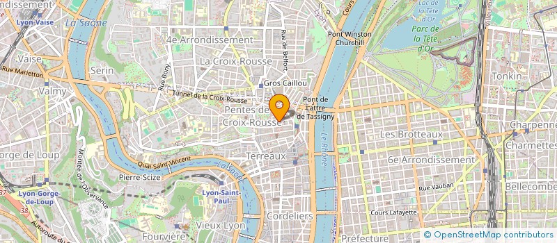 localisation de l'entreprise LES WORACES, CULTURES ET EVENEMENTS à LYON