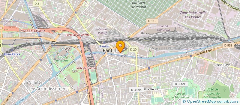 localisation de l'entreprise LES X AKA X-MEN  PANTIN