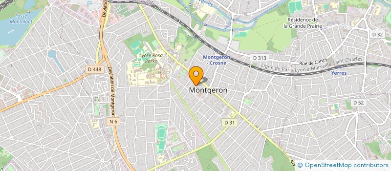 localisation de l'entreprise LES Y à MONTGERON
