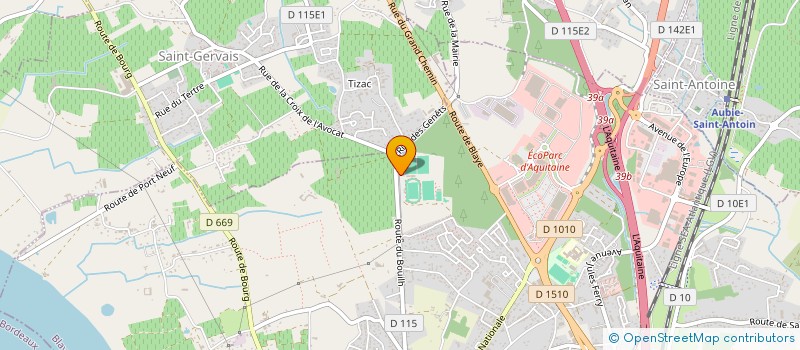 localisation de l'entreprise LES YAKS  SAINT-ANDRE-DE-CUBZAC