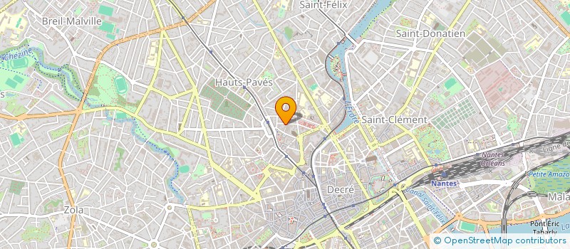 localisation de l'entreprise LES YEUX BLEUS à NANTES