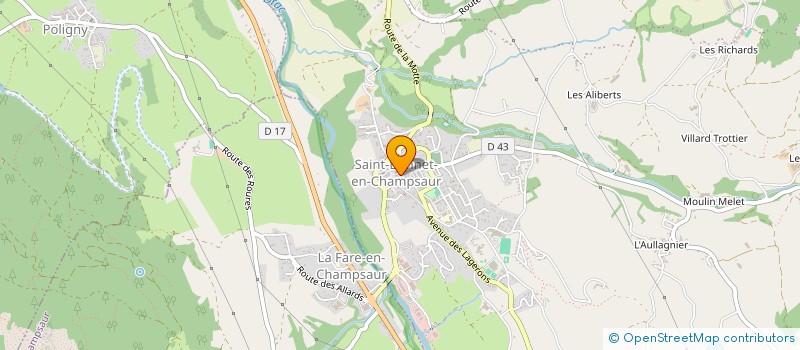 localisation de l'entreprise LES YEUX BLEUS  SAINT-BONNET-EN-CHAMPSAUR