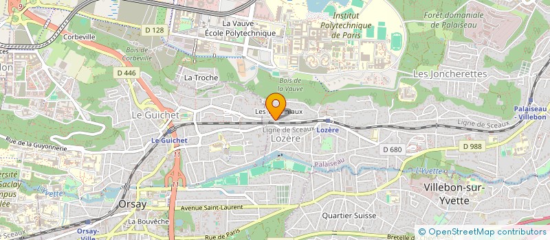 localisation de l'entreprise LES YEUX DANS LA TETE à PALAISEAU