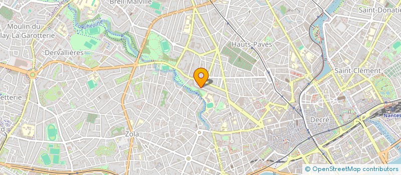 localisation de l'entreprise LES YEUX DANS LE RIDEAU  NANTES