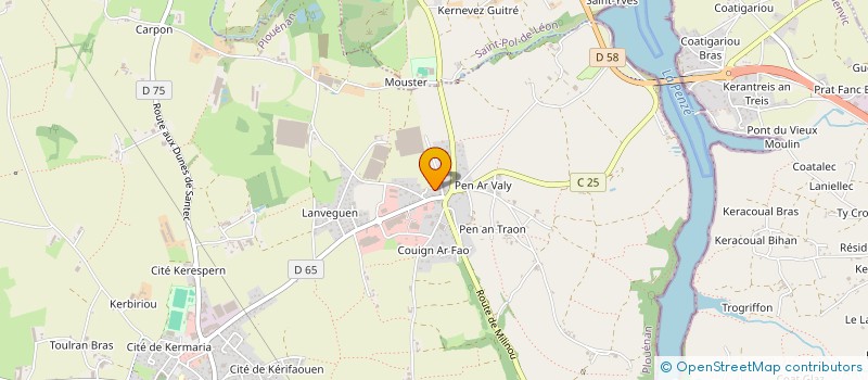 localisation de l'entreprise LES YEUX DANS LES ETOILES à PLOUENAN