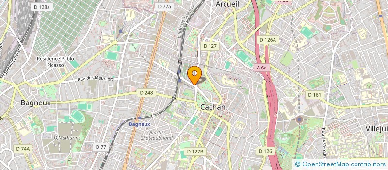 localisation de l'entreprise LES YEUX DANS LES POCHES  CACHAN