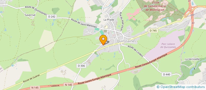 localisation de l'entreprise LES YEUX DE BICH'RETT à QUINSSAINES