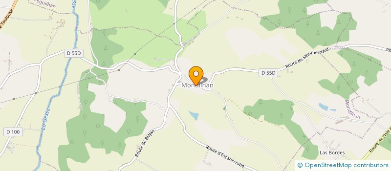 localisation de l'entreprise LES YEUX DE MARIE  MONDILHAN