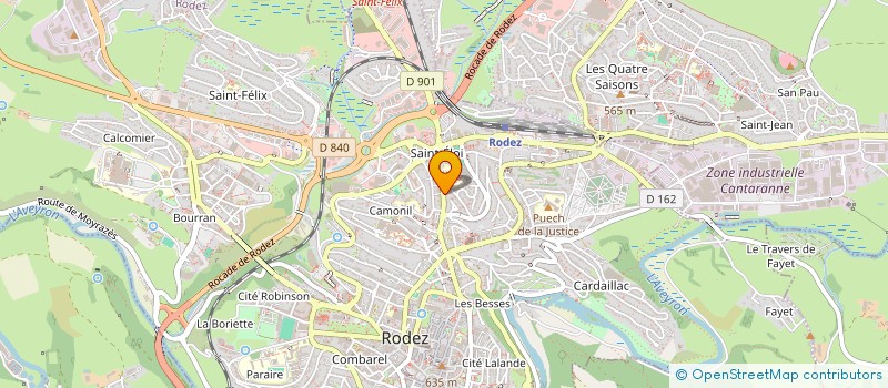 localisation de l'entreprise LES YEUX DE ROSALIE  RODEZ