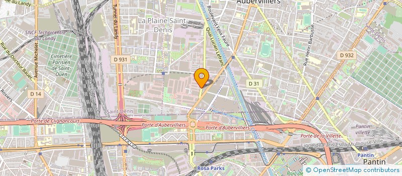 localisation de l'entreprise LES YEUX DOUX à AUBERVILLIERS
