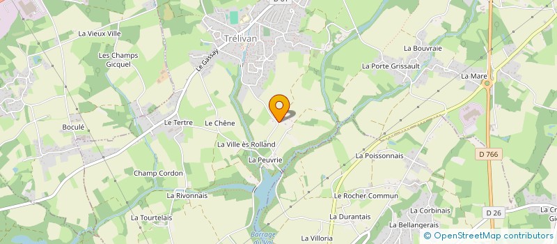 localisation de l'entreprise LES YEUX OUVERTS à TRELIVAN