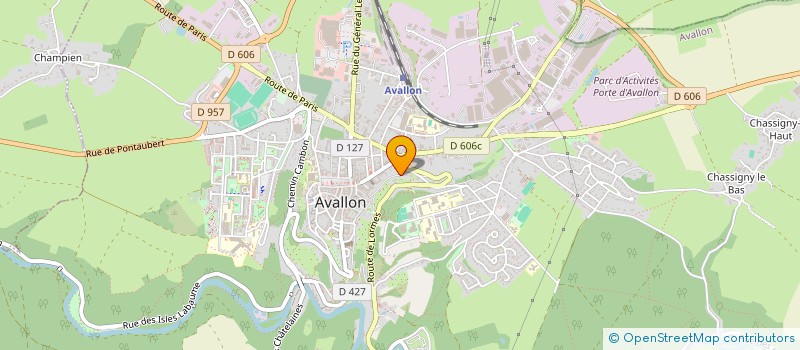 localisation de l'entreprise LES YEUX PERSANS à AVALLON