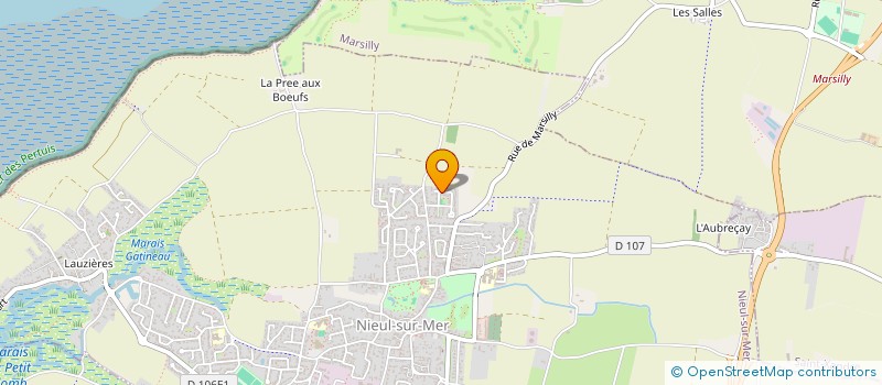 localisation de l'entreprise LES YEUX QUI BRILLENT - BAPEL  NIEUL-SUR-MER