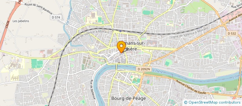 localisation de l'entreprise LES YEUX RIVES  ROMANS-SUR-ISERE