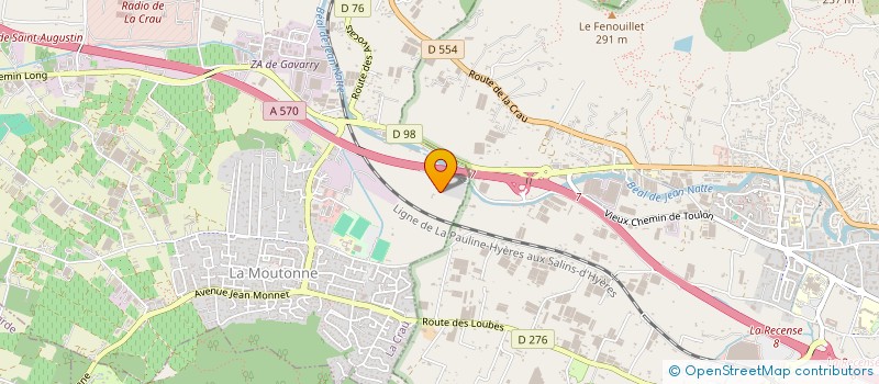 localisation de l'entreprise LES YEYES DES PEUPLIERS  LA CRAU