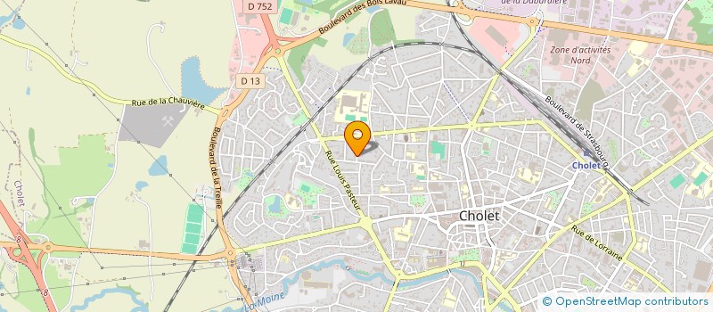 localisation de l'entreprise LES YODE ZENN à CHOLET