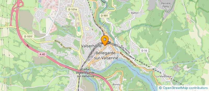 localisation de l'entreprise LES YOOYOOS à VALSERHONE
