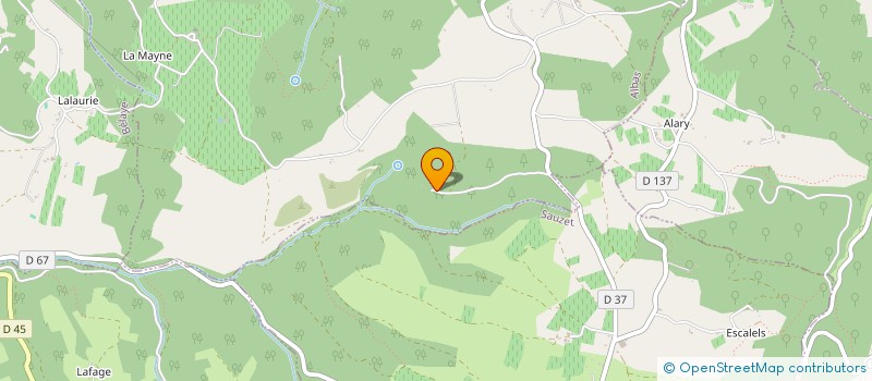 localisation de l'entreprise LES YOURTES D ALBAS  ALBAS