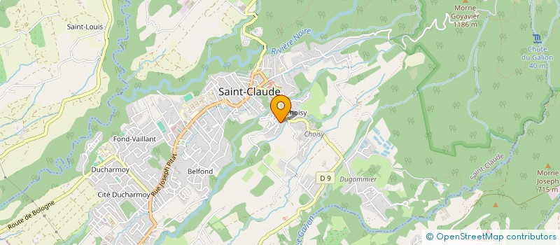 localisation de l'entreprise LES YUCCAS à SAINT-CLAUDE