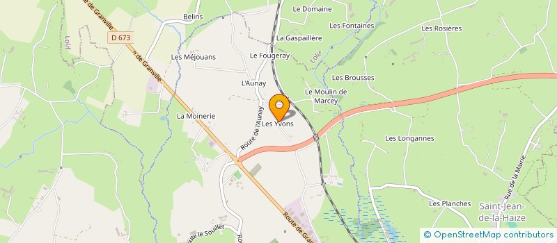 localisation de l'entreprise LES YVONS  MARCEY-LES-GREVES