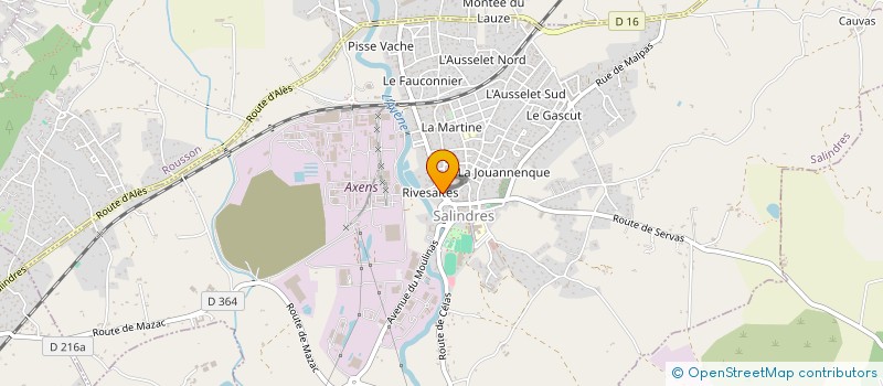 localisation de l'entreprise LES Z'ABEILLES à SALINDRES