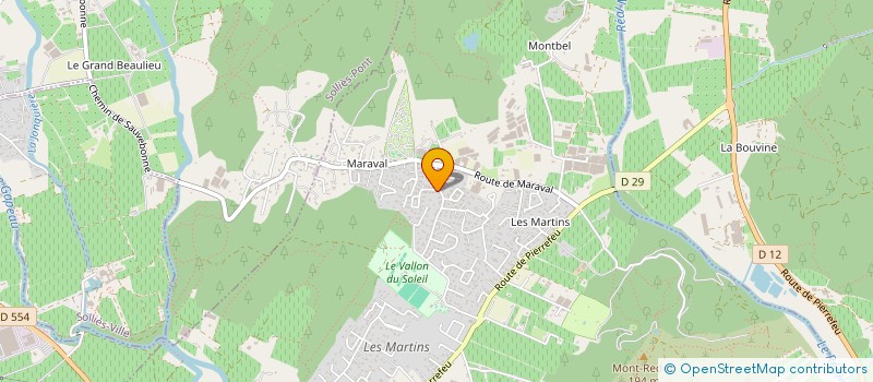 localisation de l'entreprise LES Z'ACRAUDANSE  LA CRAU