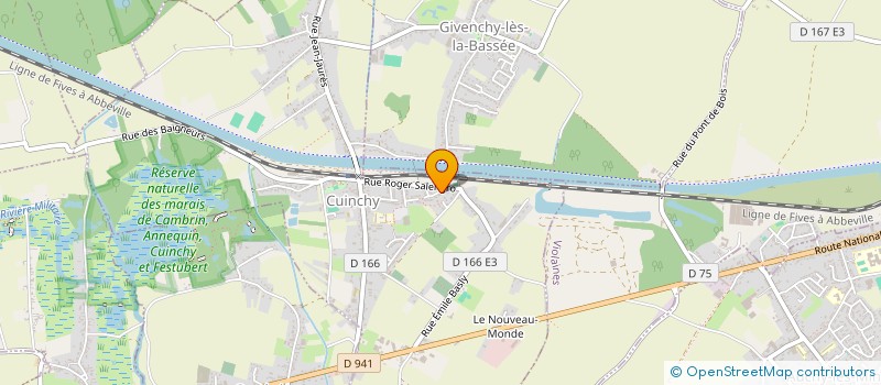 localisation de l'entreprise LES Z'AIDANTS DE L'ARTOIS  CUINCHY