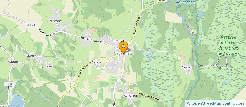 localisation de l'entreprise LES Z'AIN FLAMMES à CEYZERIEU