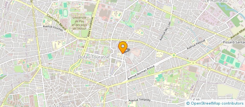 localisation de l'entreprise LES Z'AINES DES FLEURS à PAU