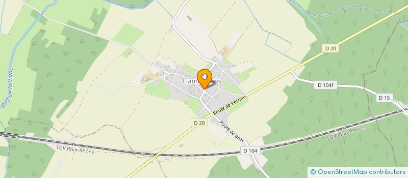 localisation de l'entreprise LES Z'ALLUMES  FLAMMERANS