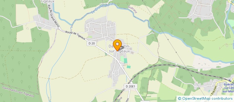 localisation de l'entreprise LES Z'AMIES  DAMMARTIN-SUR-TIGEAUX