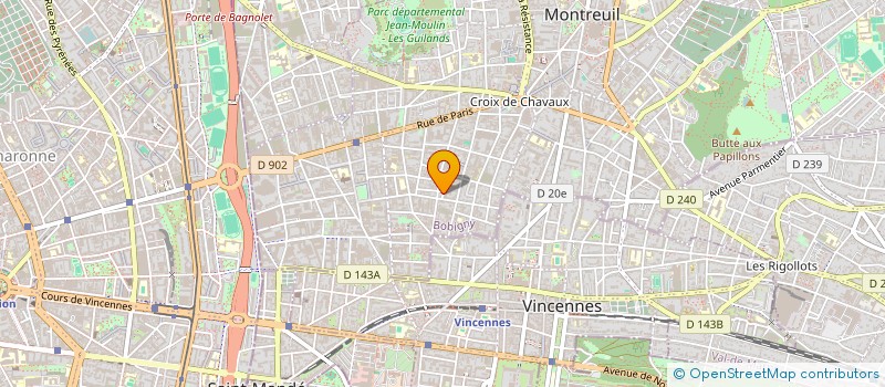 localisation de l'entreprise LES Z'AMIS à MONTREUIL