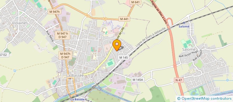 localisation de l'entreprise LES Z'AMIS DU QUARTIER DES ACACIAS ET DU HAUT DU TERTRE  LA BASSEE