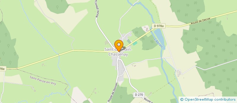 localisation de l'entreprise LES Z'AMIS DU VILLAGE à SAINT-GERMAIN-CHASSENAY