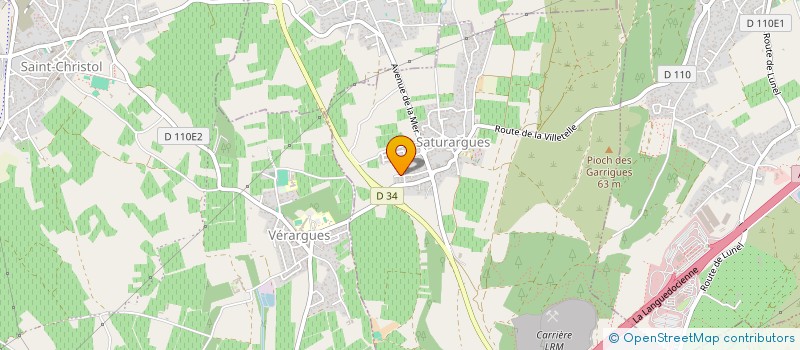 localisation de l'entreprise LES Z ANIMOS D ELODIE  SATURARGUES