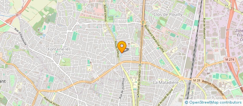 localisation de l'entreprise LES Z'ARTIST'S  DIJON