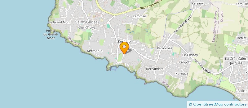 localisation de l'entreprise LES Z'ARTMATEURS  SAINT-GILDAS-DE-RHUYS