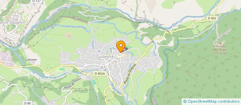 localisation de l'entreprise LES Z 'ARTS BALL' ETC  GUILLESTRE