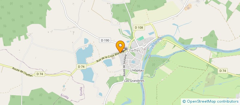 localisation de l'entreprise LES Z'ARTS CHEFFOIS  CHEFFES