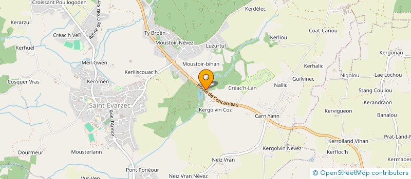 localisation de l'entreprise LES Z'ARTS PLURIELS  SAINT-EVARZEC