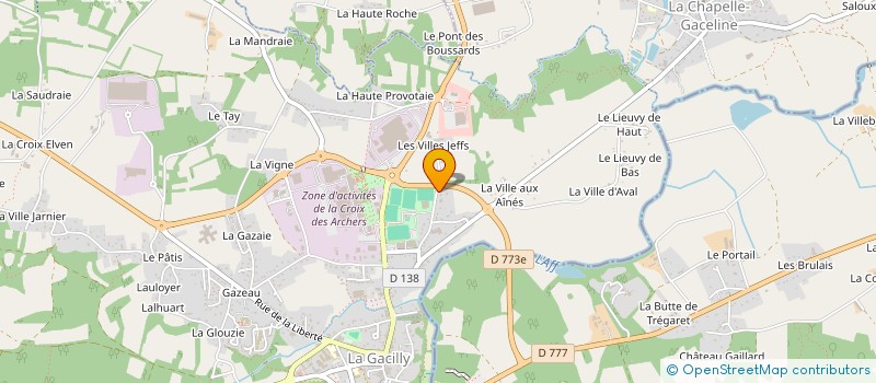 localisation de l'entreprise LES Z'ARTS ZEN  LA GACILLY