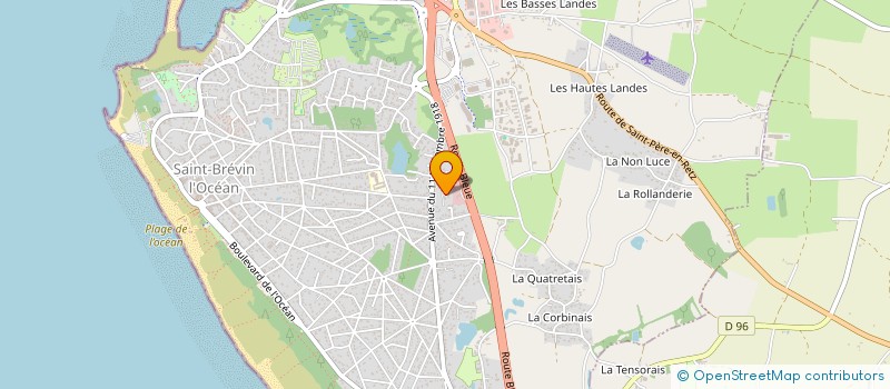 localisation de l'entreprise LES Z'ENVOLEES à SAINT-BREVIN-LES-PINS