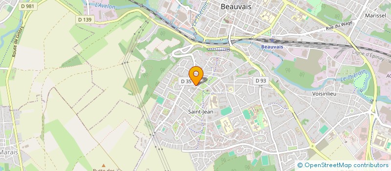 localisation de l'entreprise LES Z'ESPOIR  BEAUVAIS