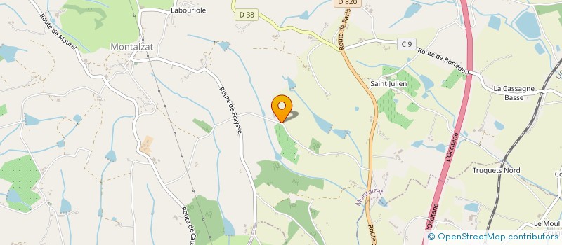 localisation de l'entreprise LES Z'ESSEPOIRS  MONTALZAT