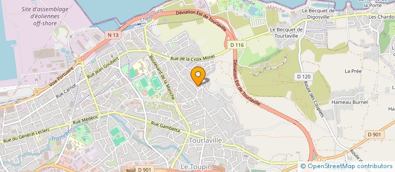 localisation de l'entreprise LES Z' ETOILES DU TDAH TOP  CHERBOURG-EN-COTENTIN